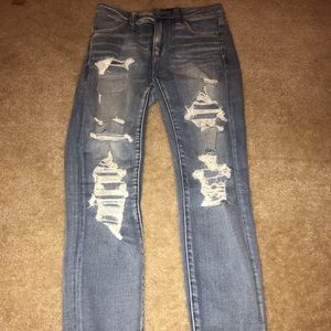 AEO distressed jeans